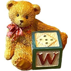 Vintage 1995 Priscilla Hillman W Alphabet Bear Cherished Teddies
